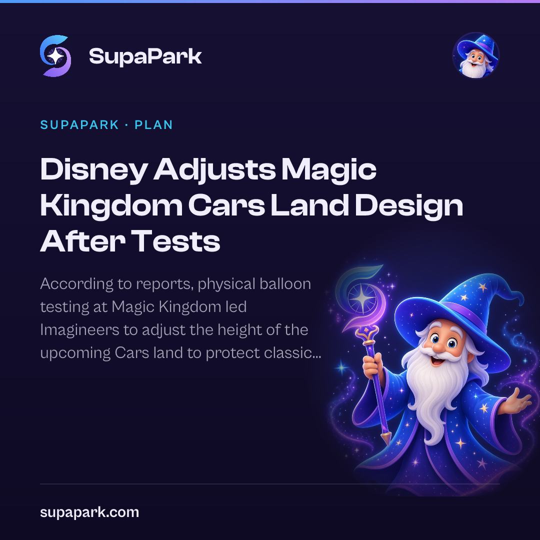 Disney Adjusts Magic Kingdom Cars Land Design After Tests
