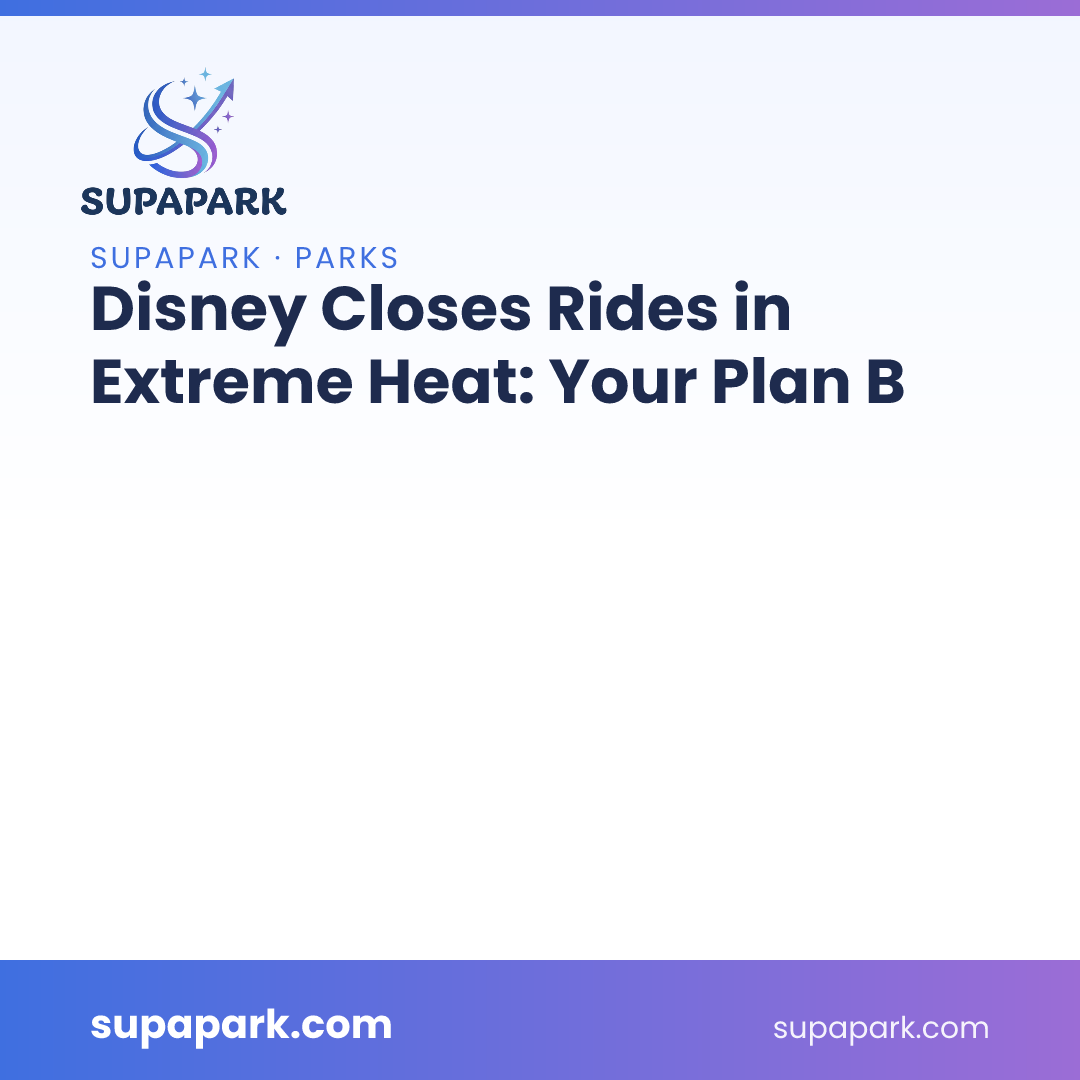 Disney Closes Rides in Extreme Heat: Your Plan B