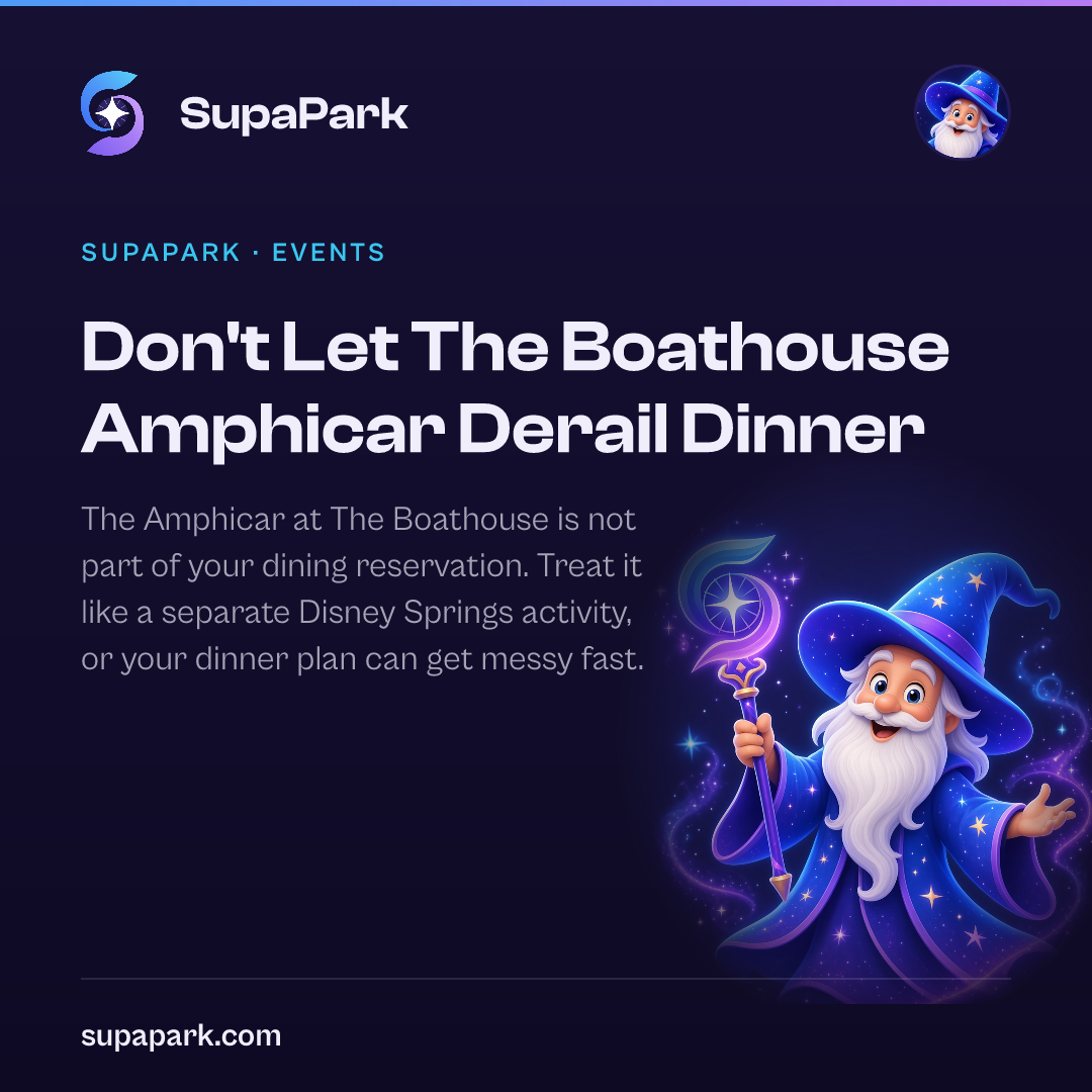 Don’t Let The Boathouse Amphicar Derail Dinner