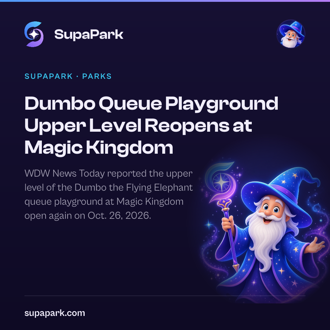 Dumbo Queue Playground Upper Level Reopens at Magic Kingdom