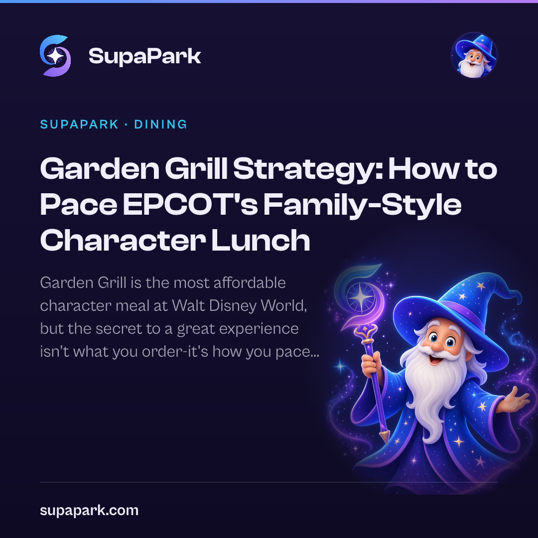 Garden Grill Strategy: How to Pace EPCOT's Family-Style Character Lunch