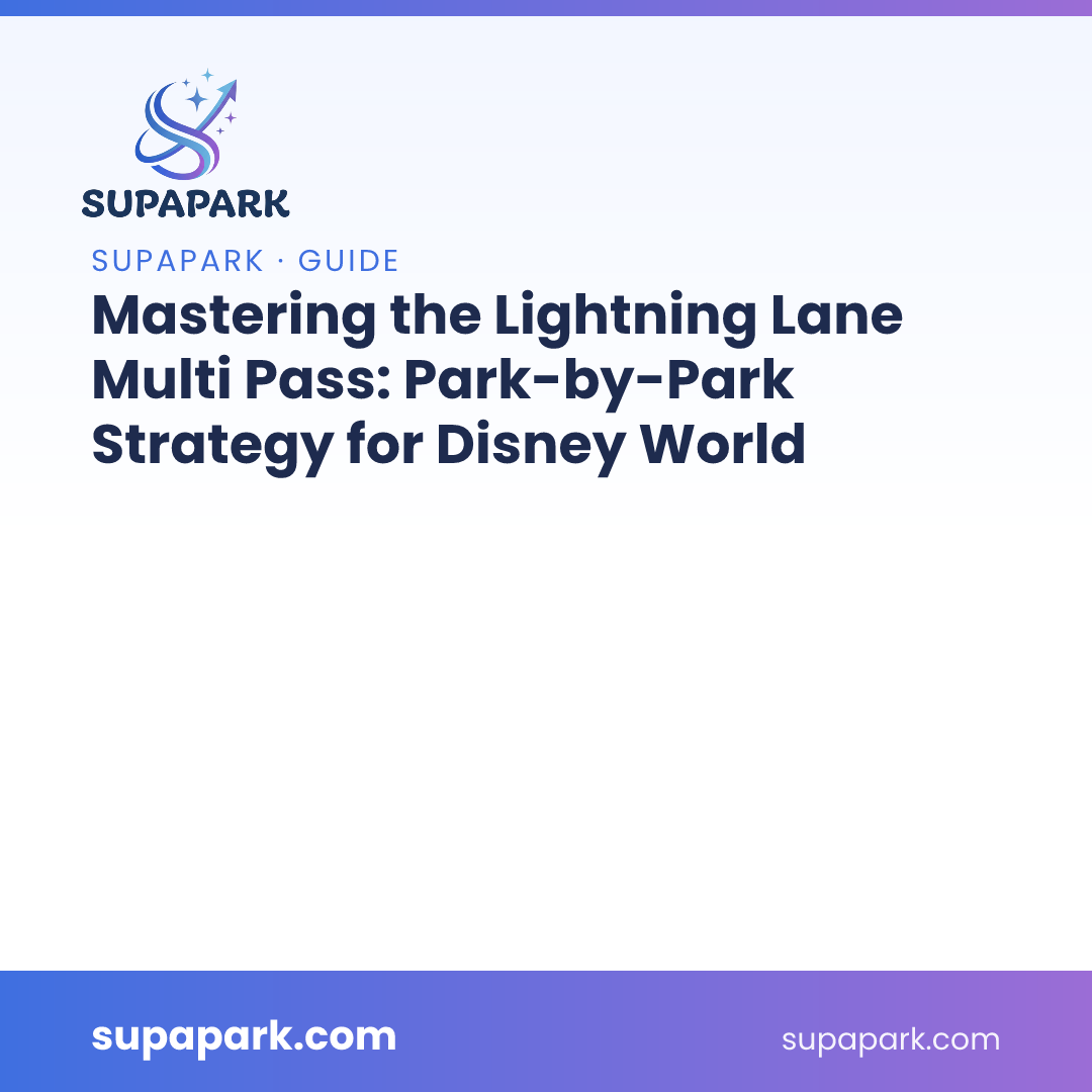Mastering the Lightning Lane Multi Pass: Park-by-Park Strategy for Disney World