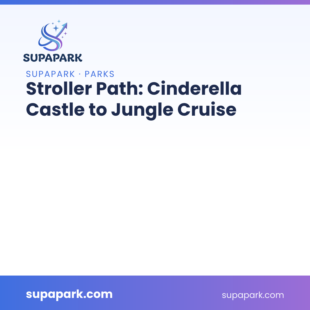 Stroller Path: Cinderella Castle to Jungle Cruise