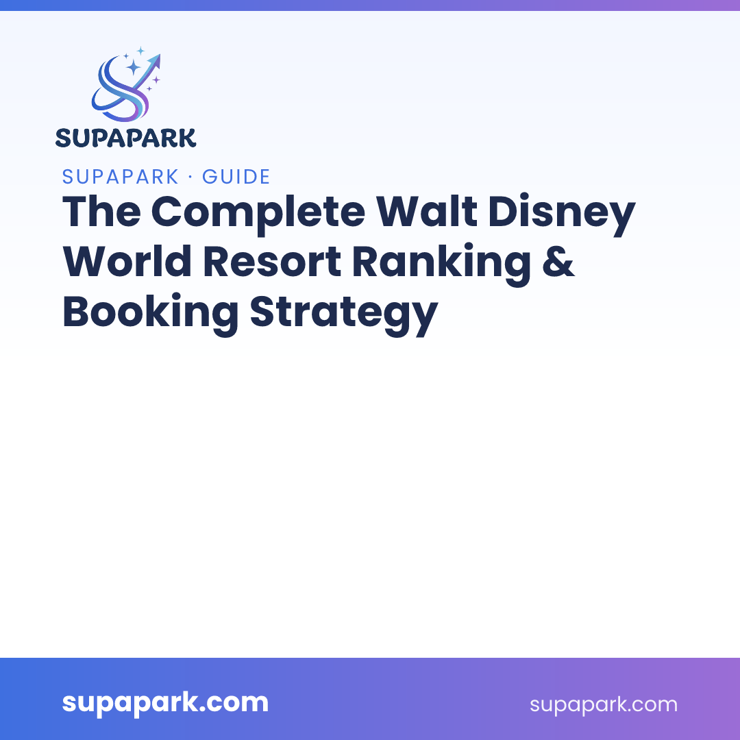 The Complete Walt Disney World Resort Ranking & Booking Strategy