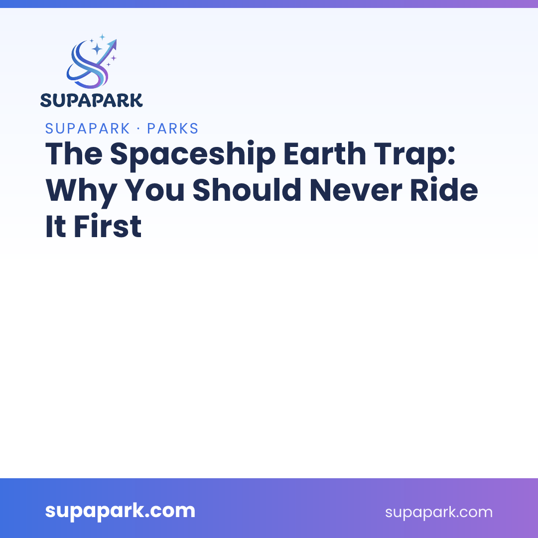 The Spaceship Earth Trap: Why You Should Never Ride It First