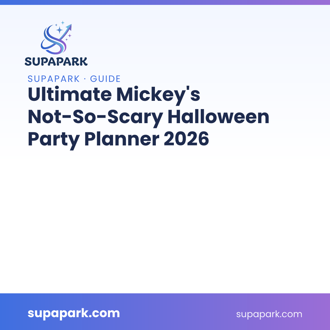 Ultimate Mickey’s Not-So-Scary Halloween Party Planner 2026