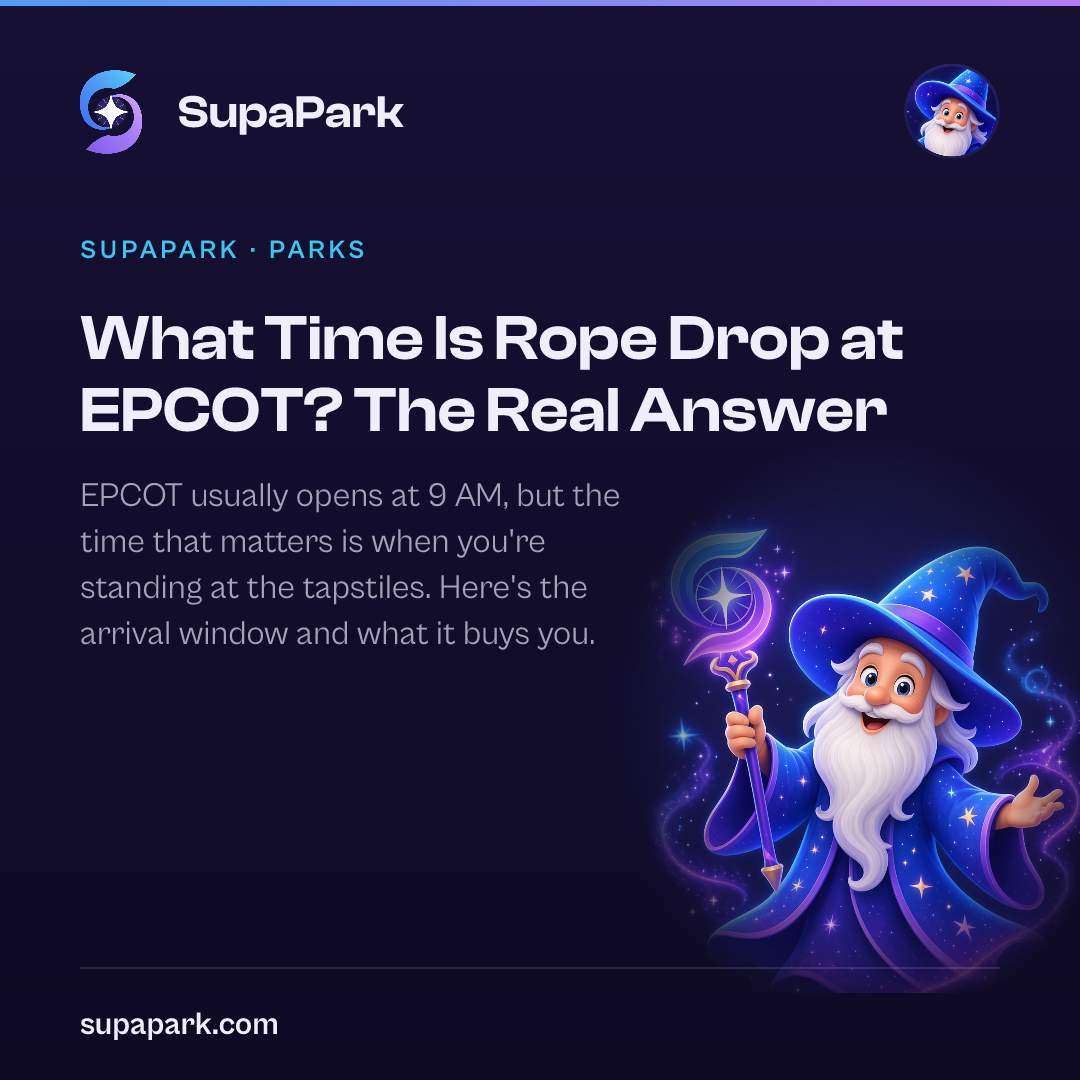 What Time Is Rope Drop at EPCOT? The Real Answer