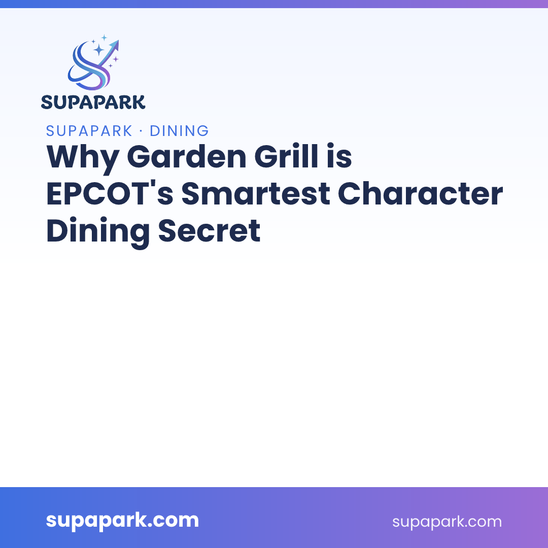 Why Garden Grill is EPCOT's Smartest Character Dining Secret